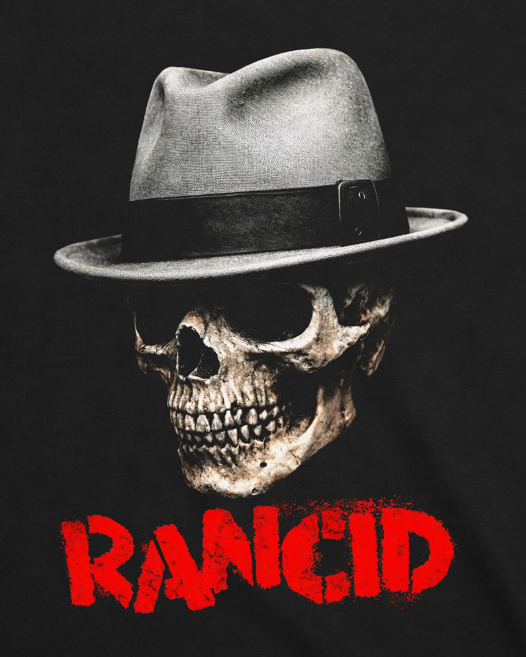 Camiseta Rancid – Skull Fedora Logo