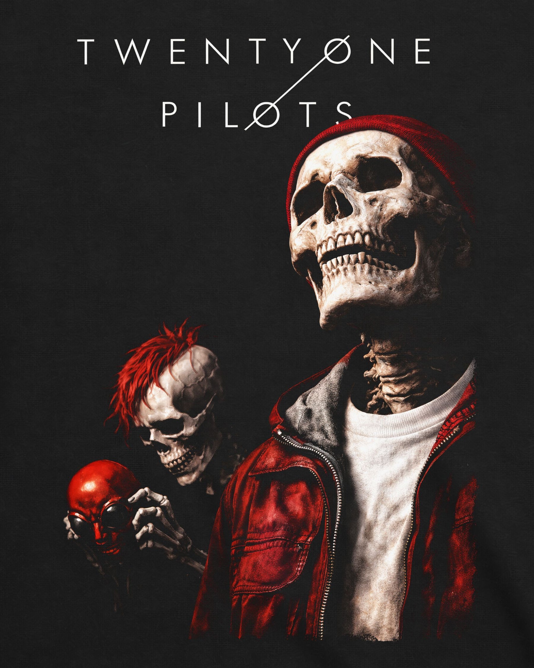Camiseta Twenty One Pilots – Skull Art
