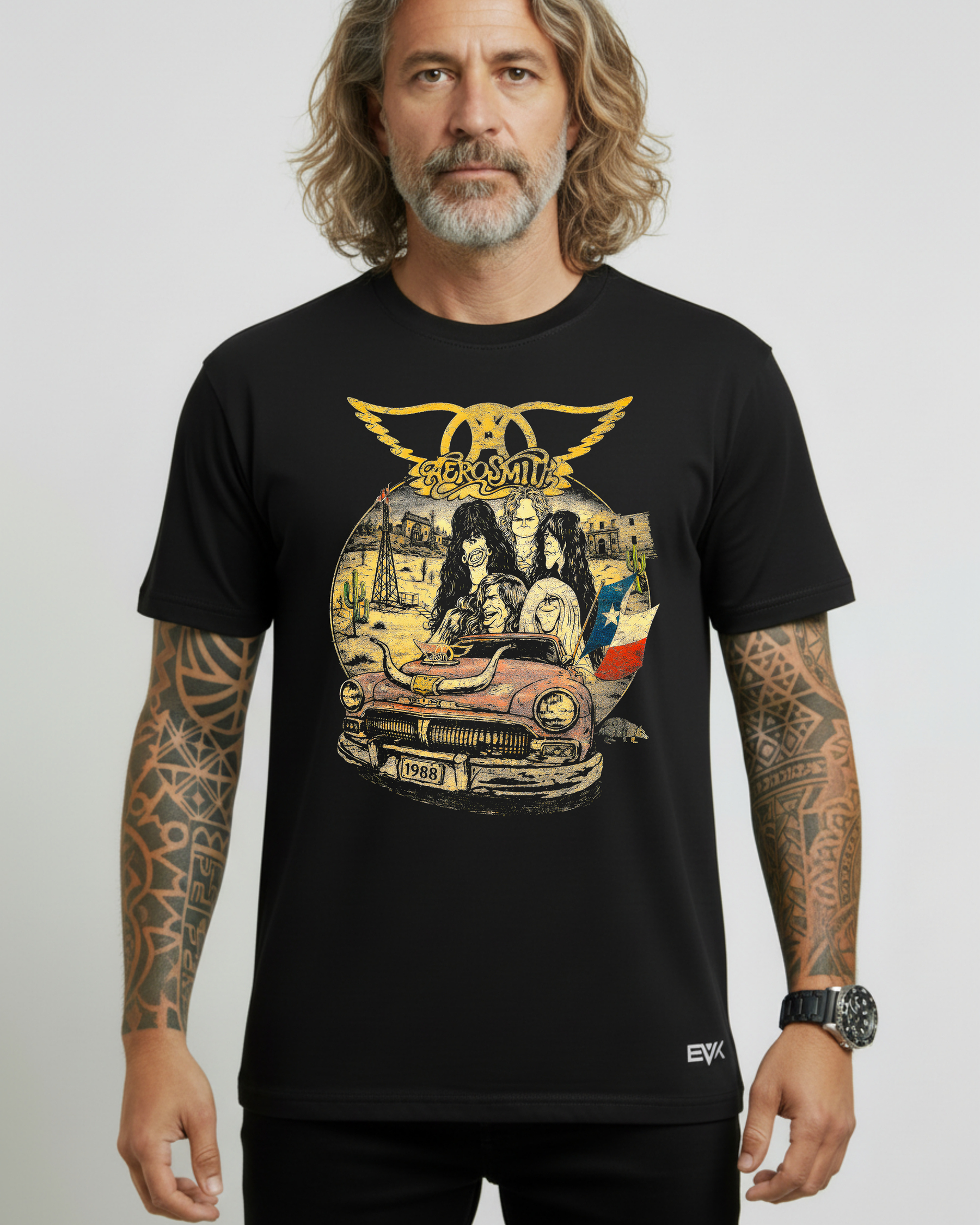 Camiseta Aerosmith – Drive to Cuba Cartoon