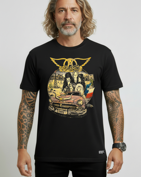 Camiseta Aerosmith – Drive to Cuba Cartoon
