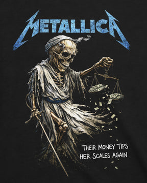 Camiseta Metallica – Their Money Tips Her Scales Again