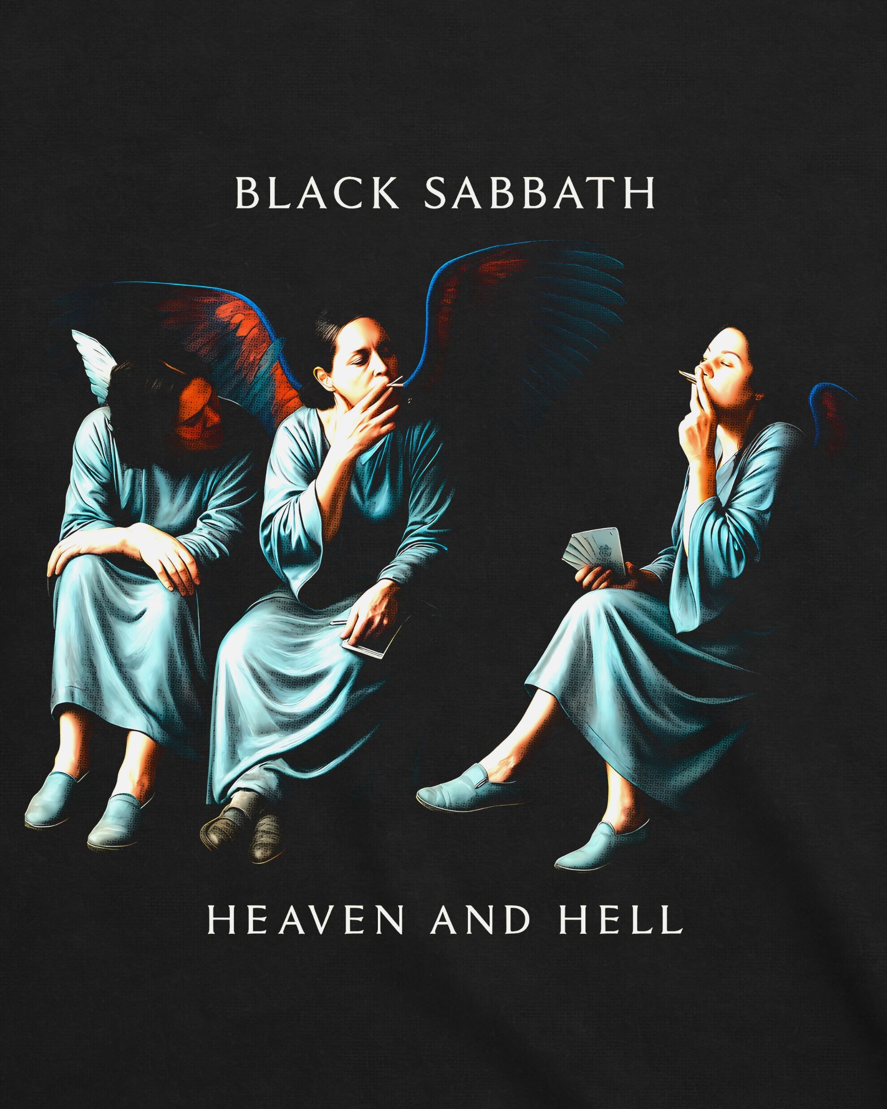 Camiseta Black Sabbath – Heaven and Hell – Smoking Angels