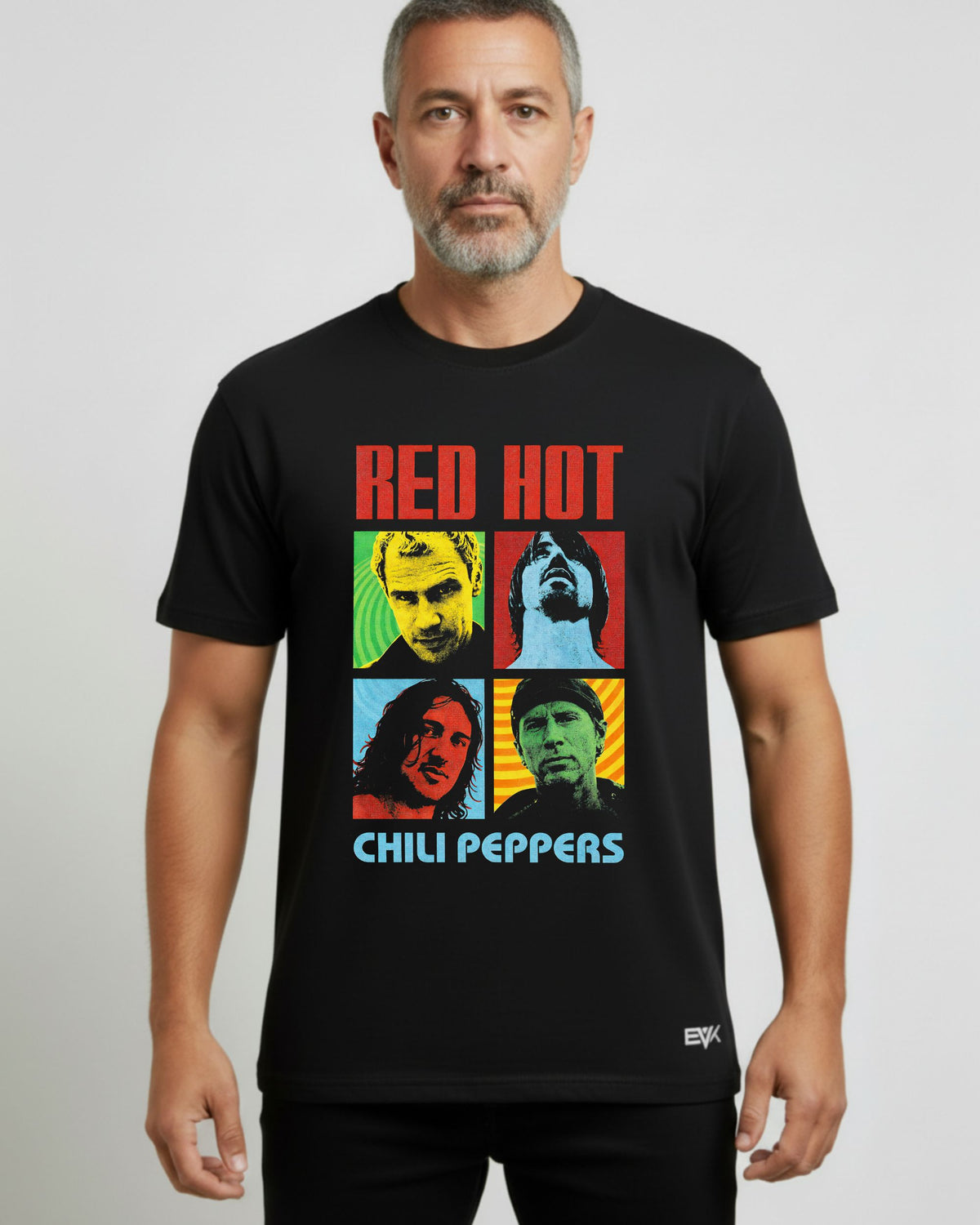 Camiseta Red Hot Chili Peppers – Mosaico Retrô
