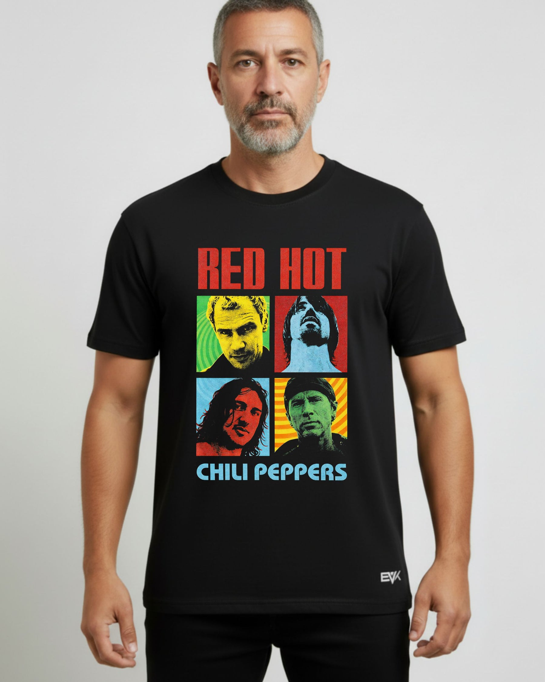 Camiseta Red Hot Chili Peppers – Mosaico Retrô