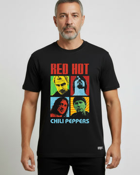 Camiseta Red Hot Chili Peppers – Mosaico Retrô
