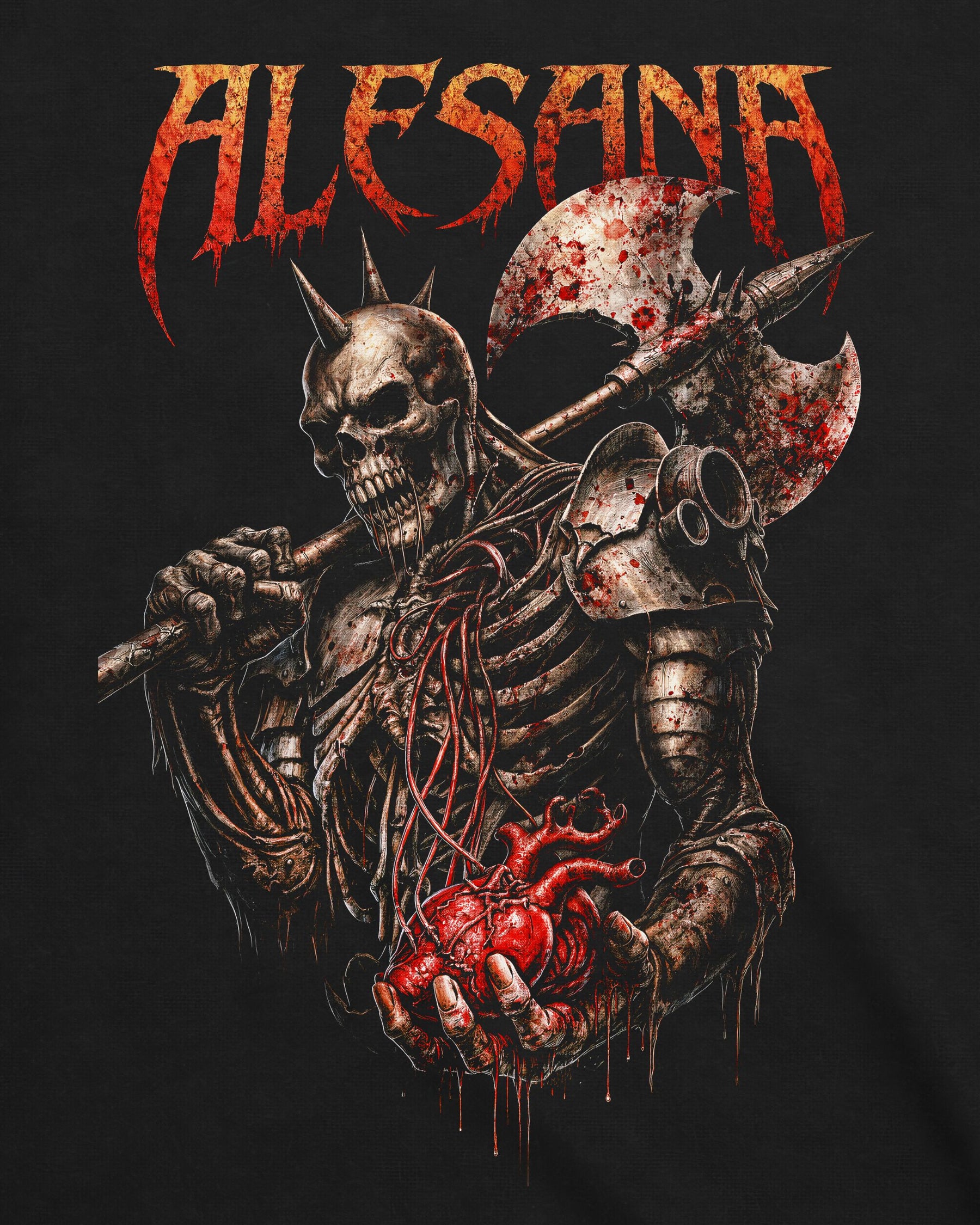 Camiseta Alesana – Warrior Skull