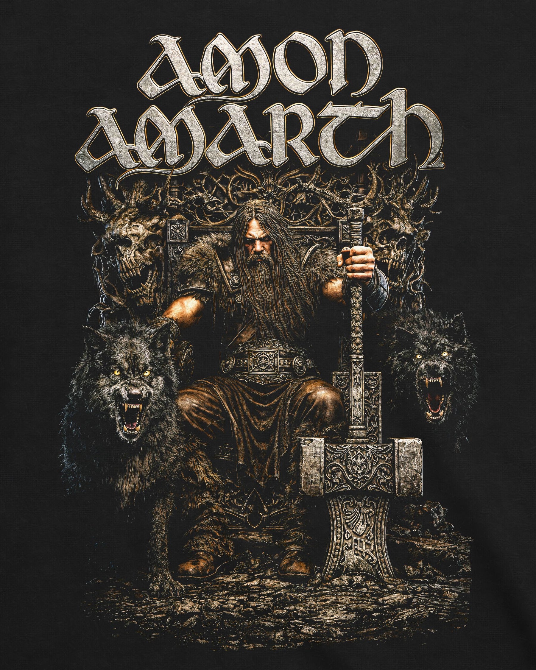 Camiseta Amon Amarth – Viking Wolf