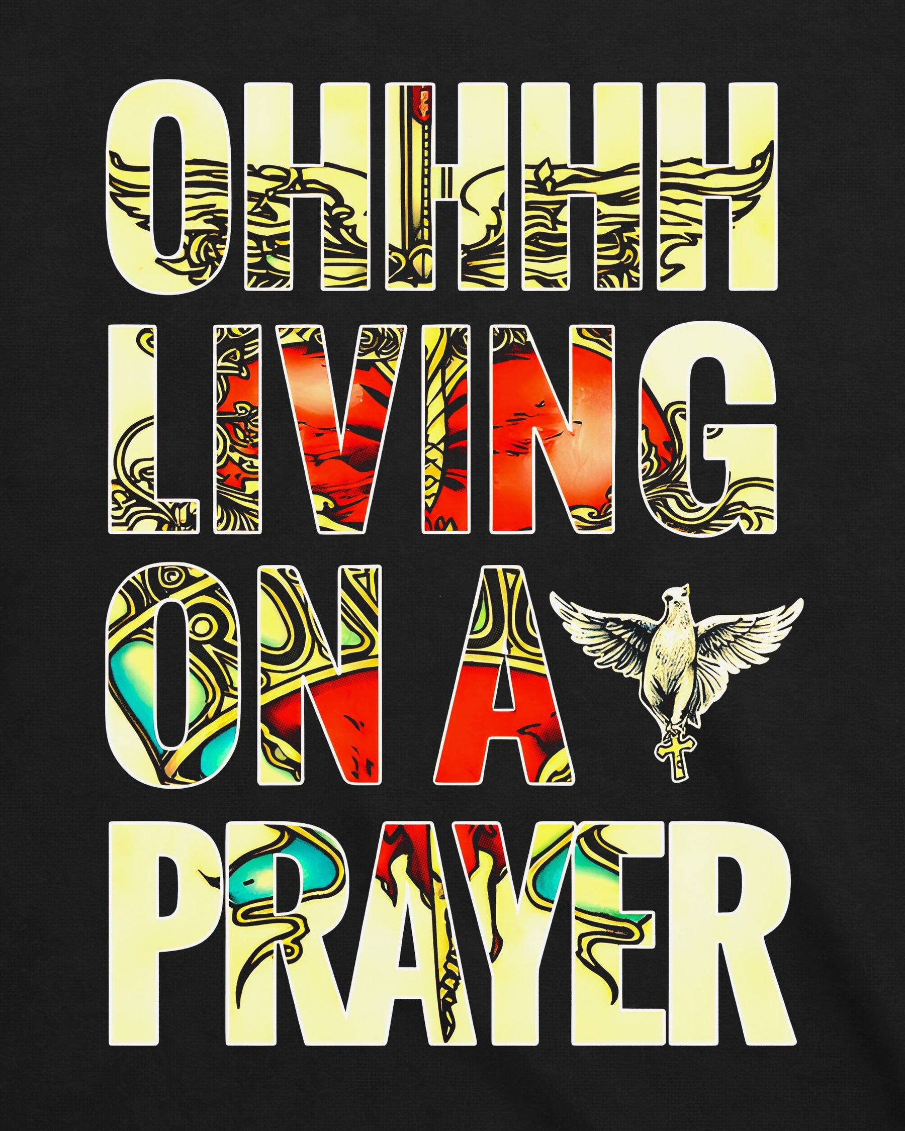Camiseta Bon Jovi – Livin’ on a Prayer