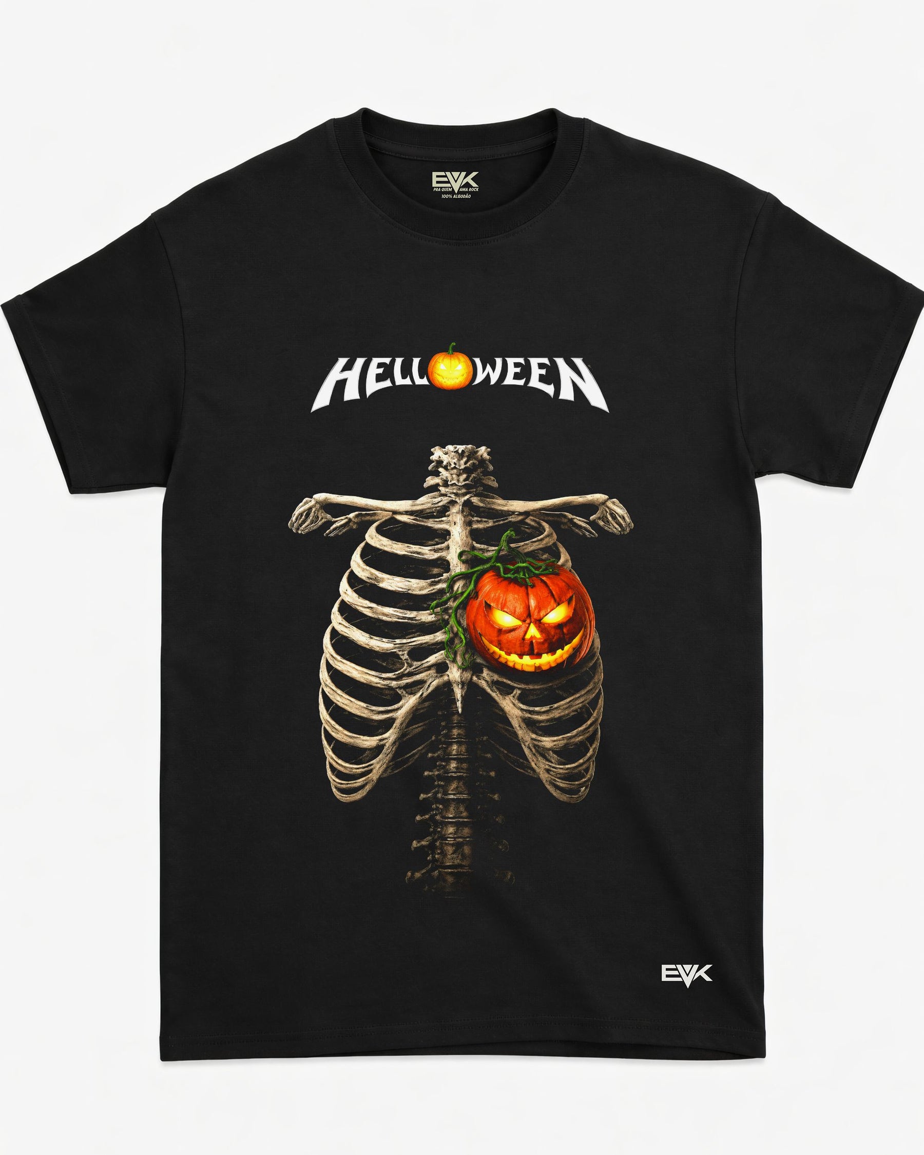 Camiseta Helloween – Pumpkin Ribcage