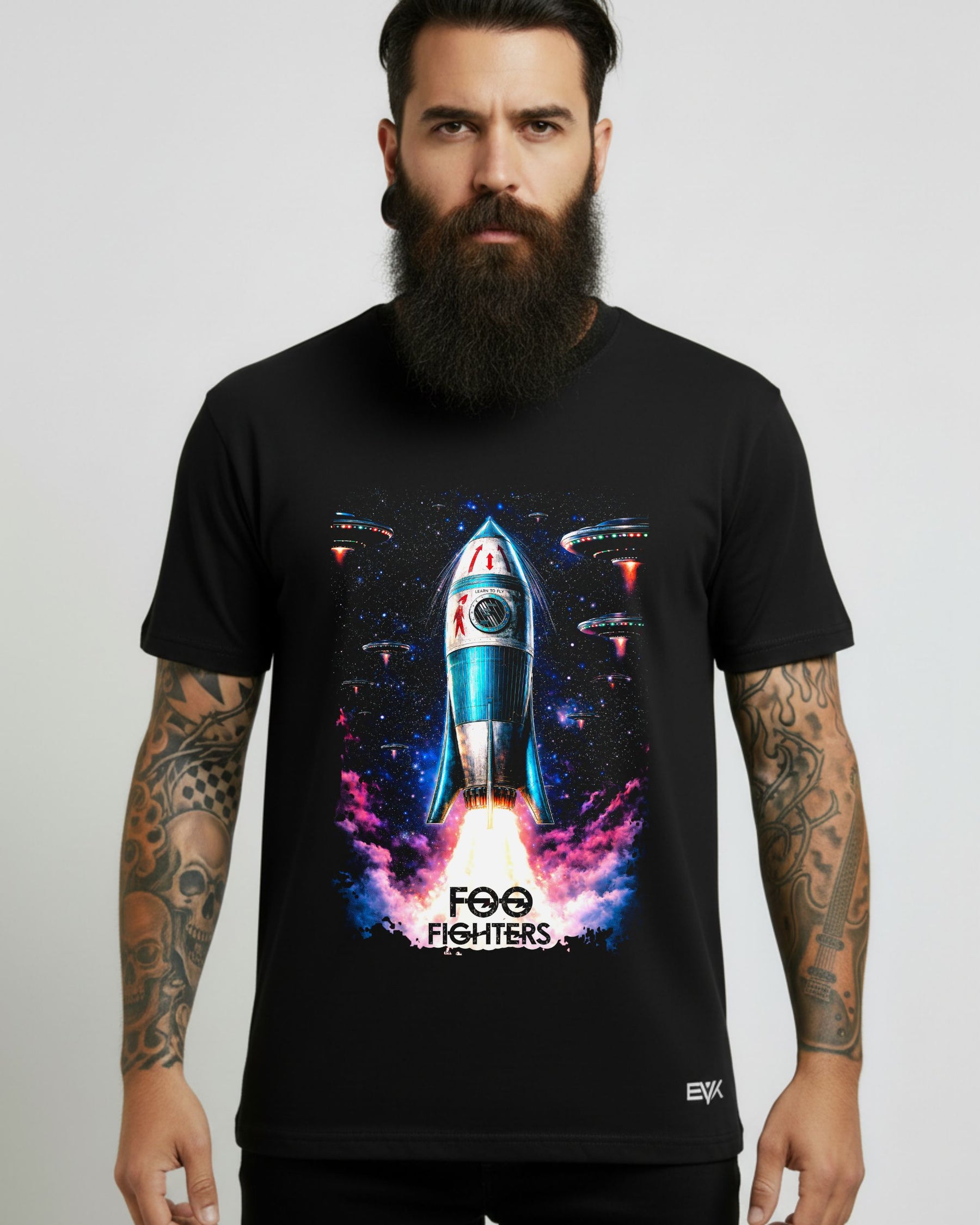 Camiseta Foo Fighters – Space Rocket Poster