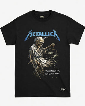 Camiseta Metallica – Their Money Tips Her Scales Again