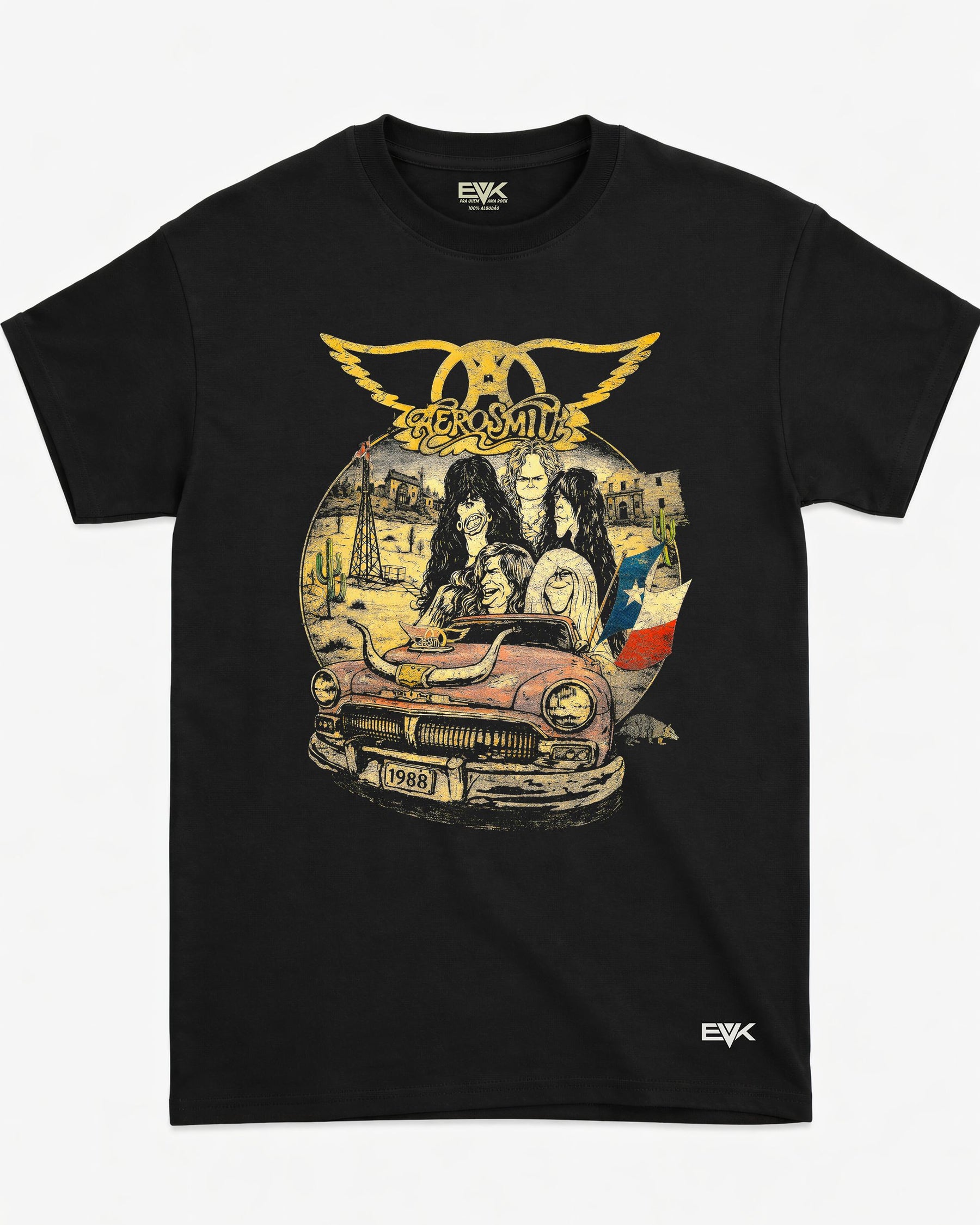 Camiseta Aerosmith – Drive to Cuba Cartoon