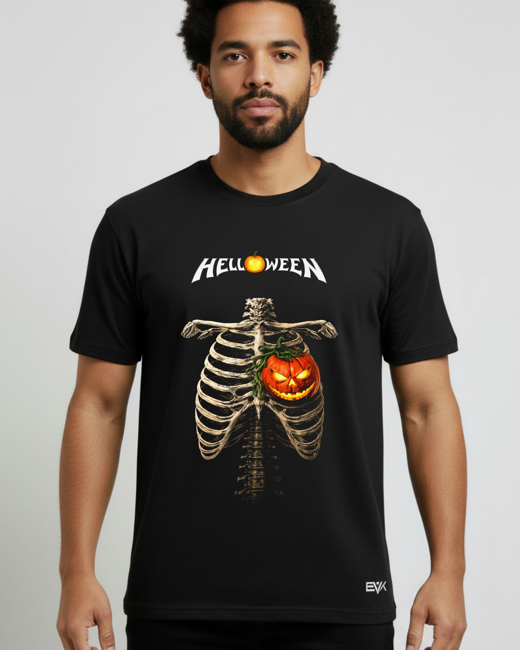 Camiseta Helloween – Pumpkin Ribcage