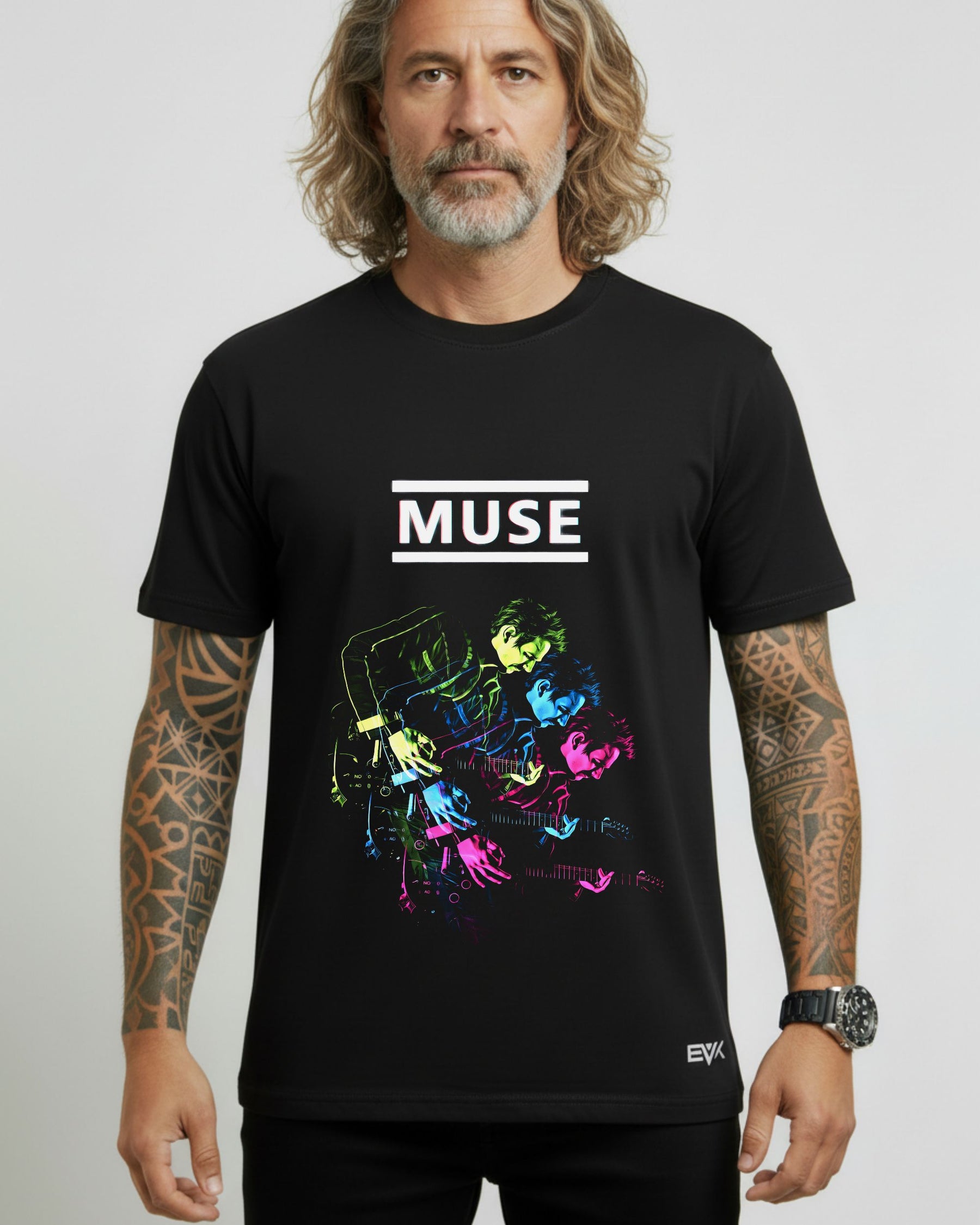 Camiseta Muse – Band Colorful Pop Art