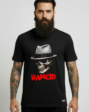 Camiseta Rancid – Skull Fedora Logo