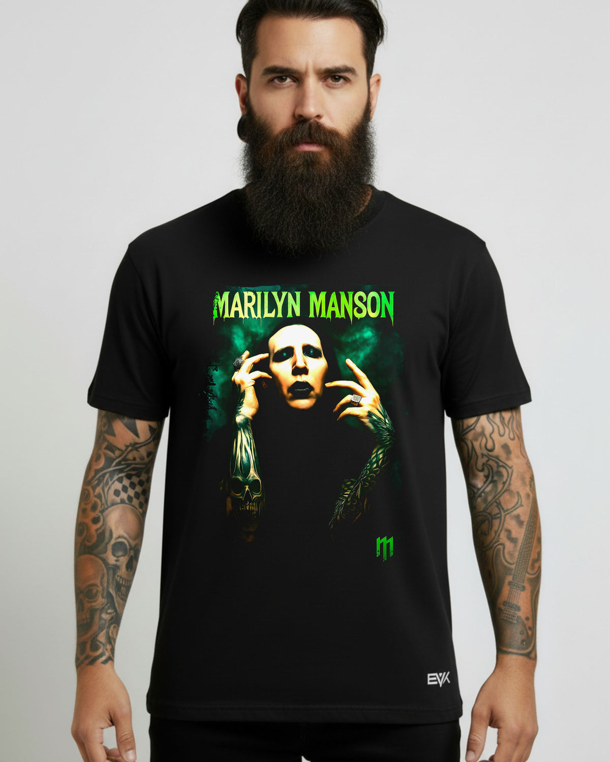Camiseta Marilyn Manson – Goth Metal Face