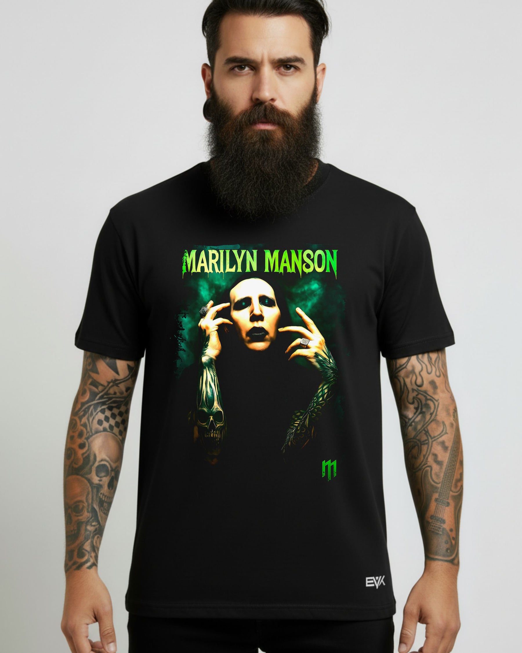 Camiseta Marilyn Manson – Goth Metal Face