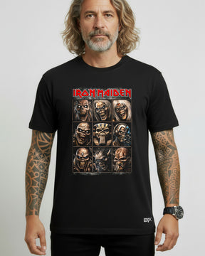 Camiseta Iron Maiden – Mosaico de Eddies