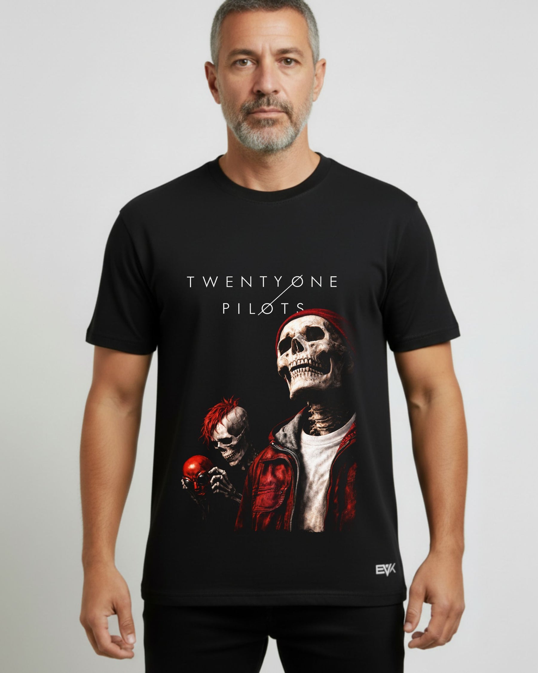 Camiseta Twenty One Pilots – Skull Art