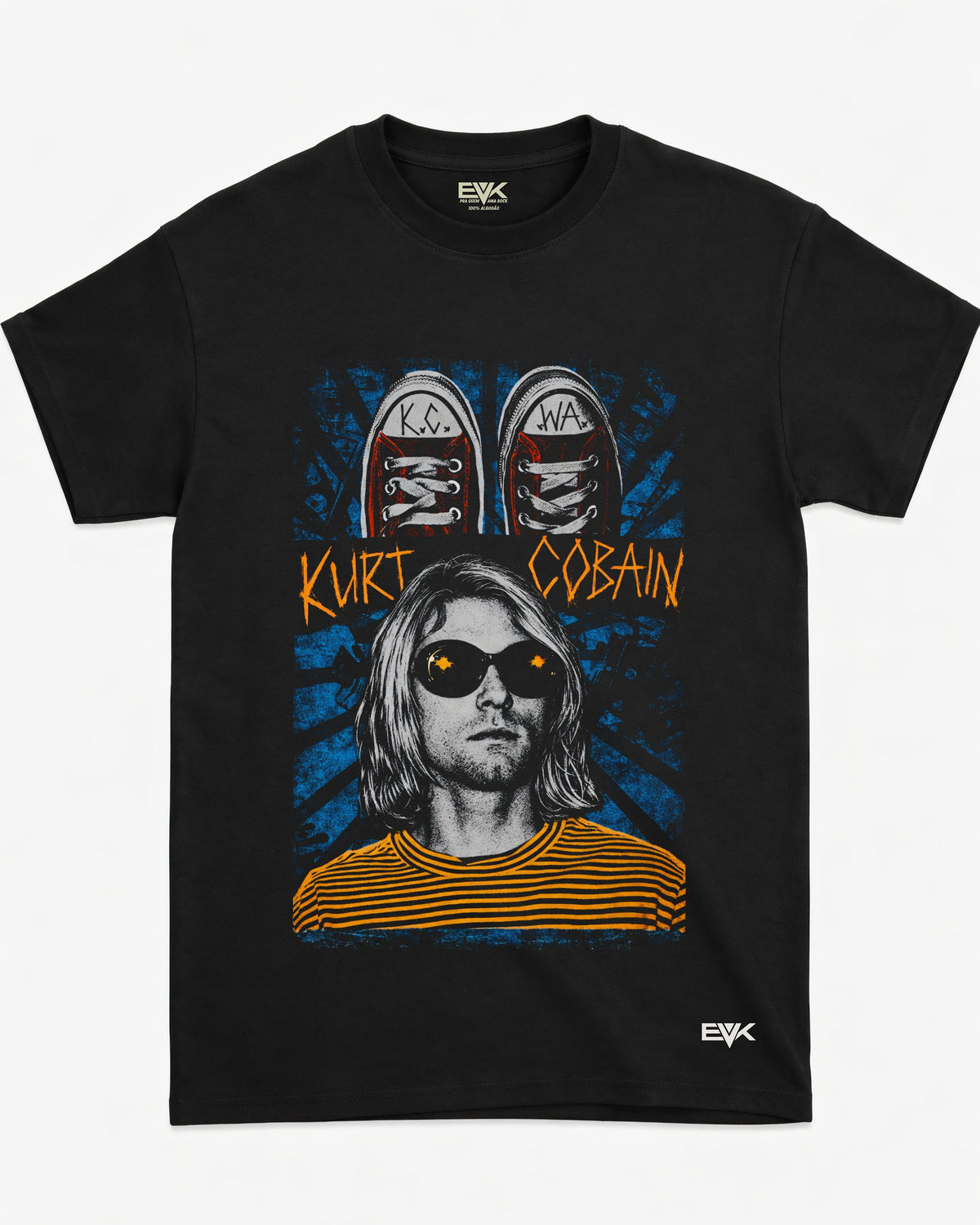 Camiseta Nirvana – Kurt Cobain Grunge Art