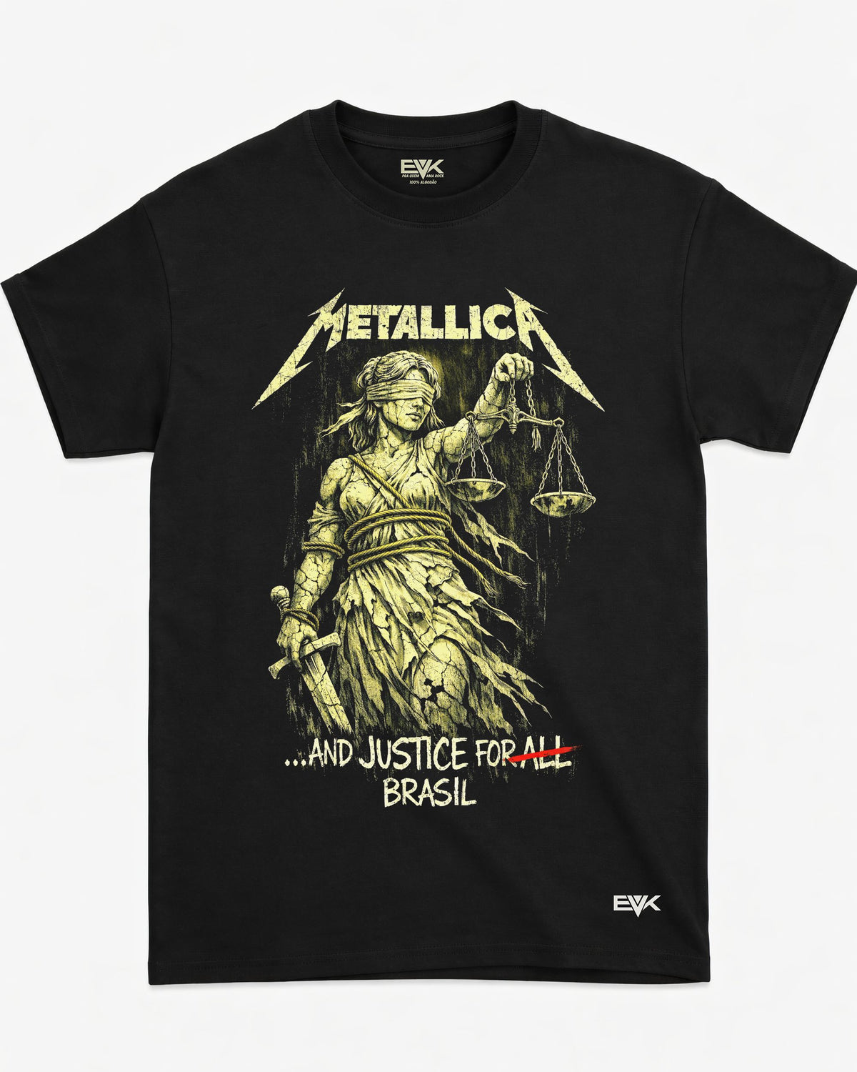 Camiseta Metallica – …And Justice for All – Brasil