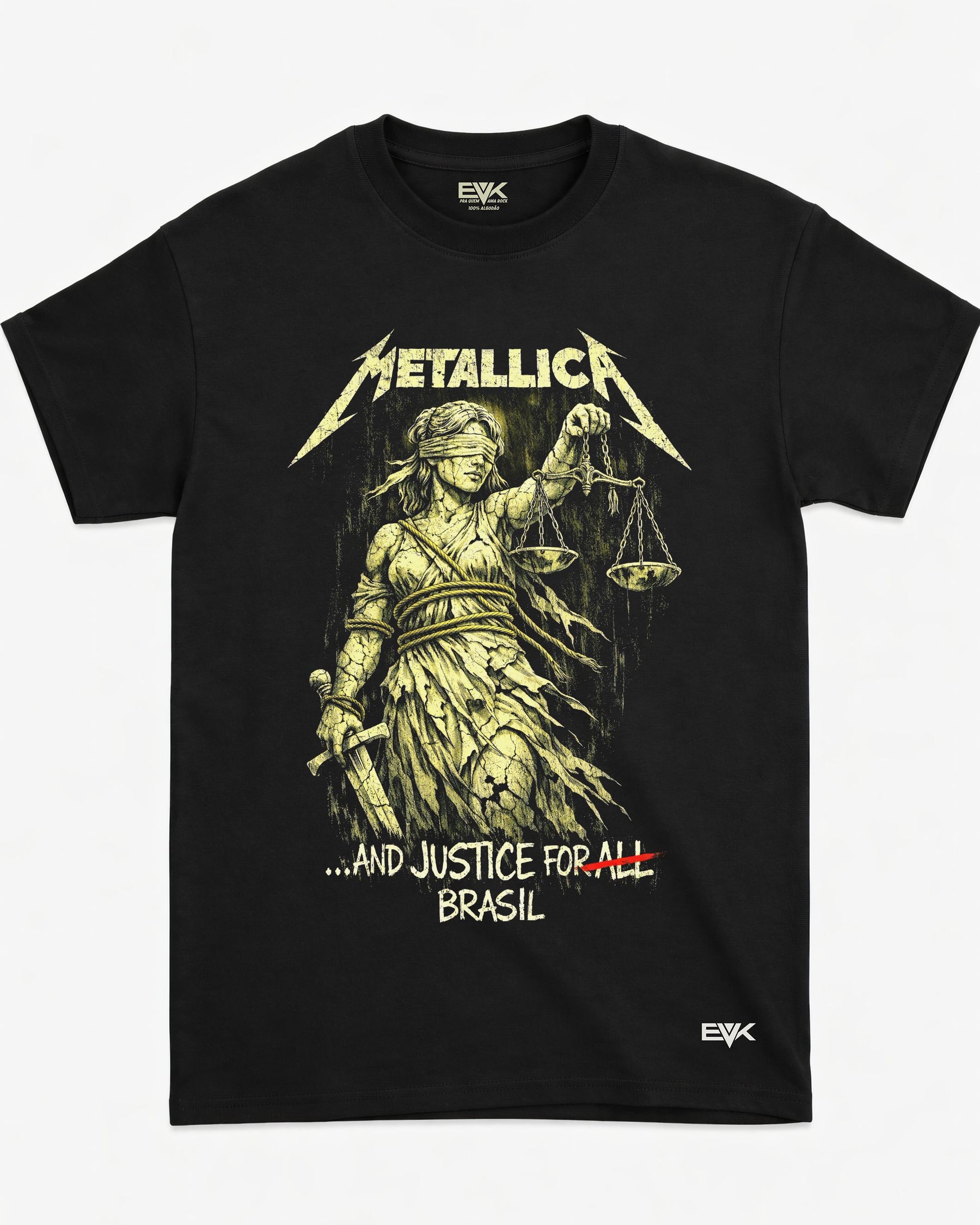 Camiseta Metallica – …And Justice for All – Brasil