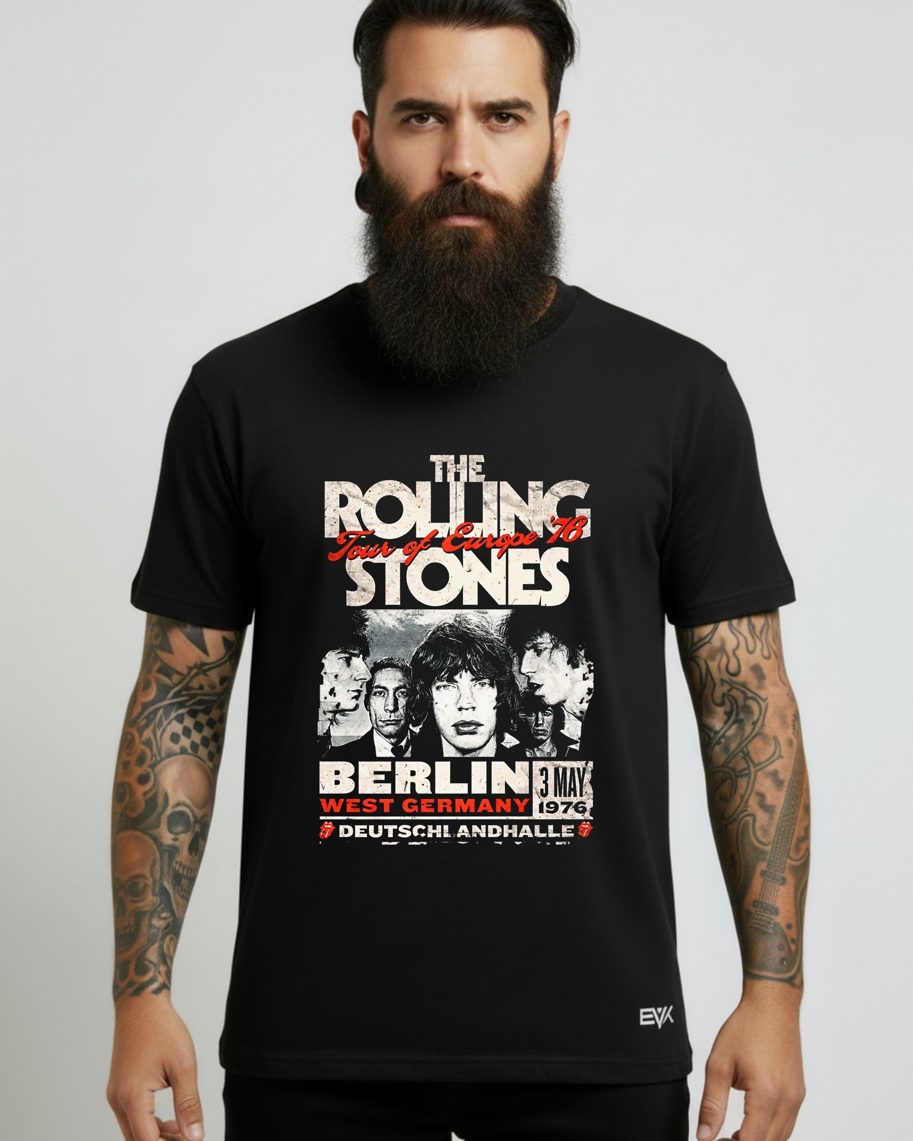 Camiseta Rolling Stones – Europe ’76 Tour Berlin