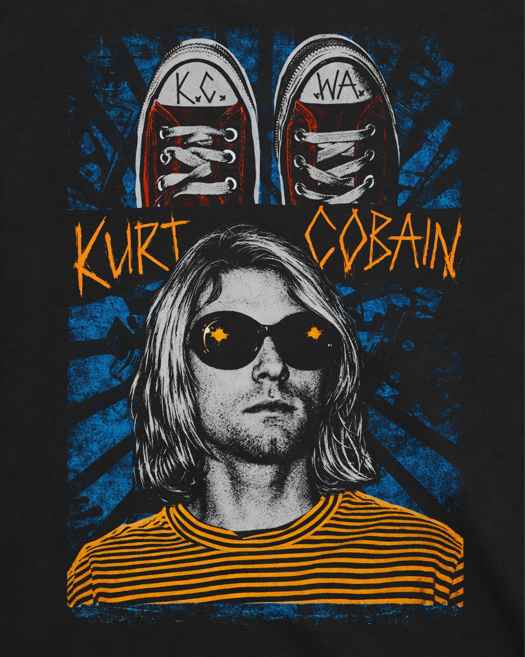 Camiseta Nirvana – Kurt Cobain Grunge Art