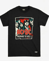 Camiseta AC/DC – Highway to Hell – Ilustração Estilizada