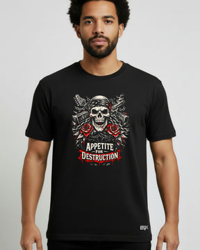 Camiseta Guns N’ Roses – Appetite for Destruction Pistols and Chains
