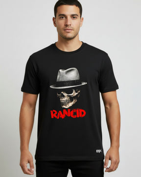 Camiseta Rancid – Skull Fedora Logo