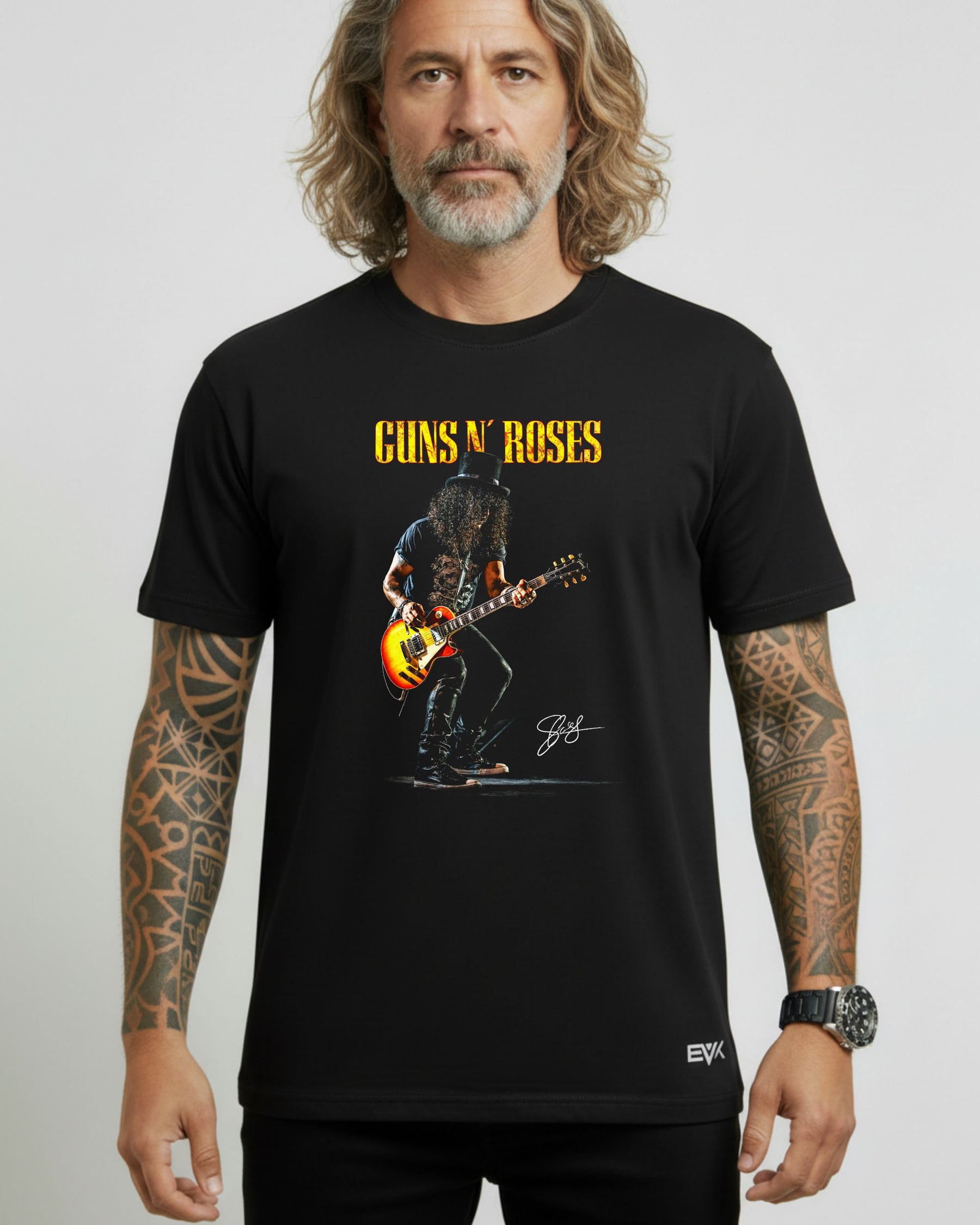 Camiseta Guns N’ Roses – Slash Palco Assinatura