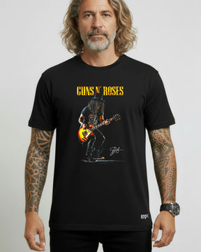 Camiseta Guns N’ Roses – Slash Palco Assinatura