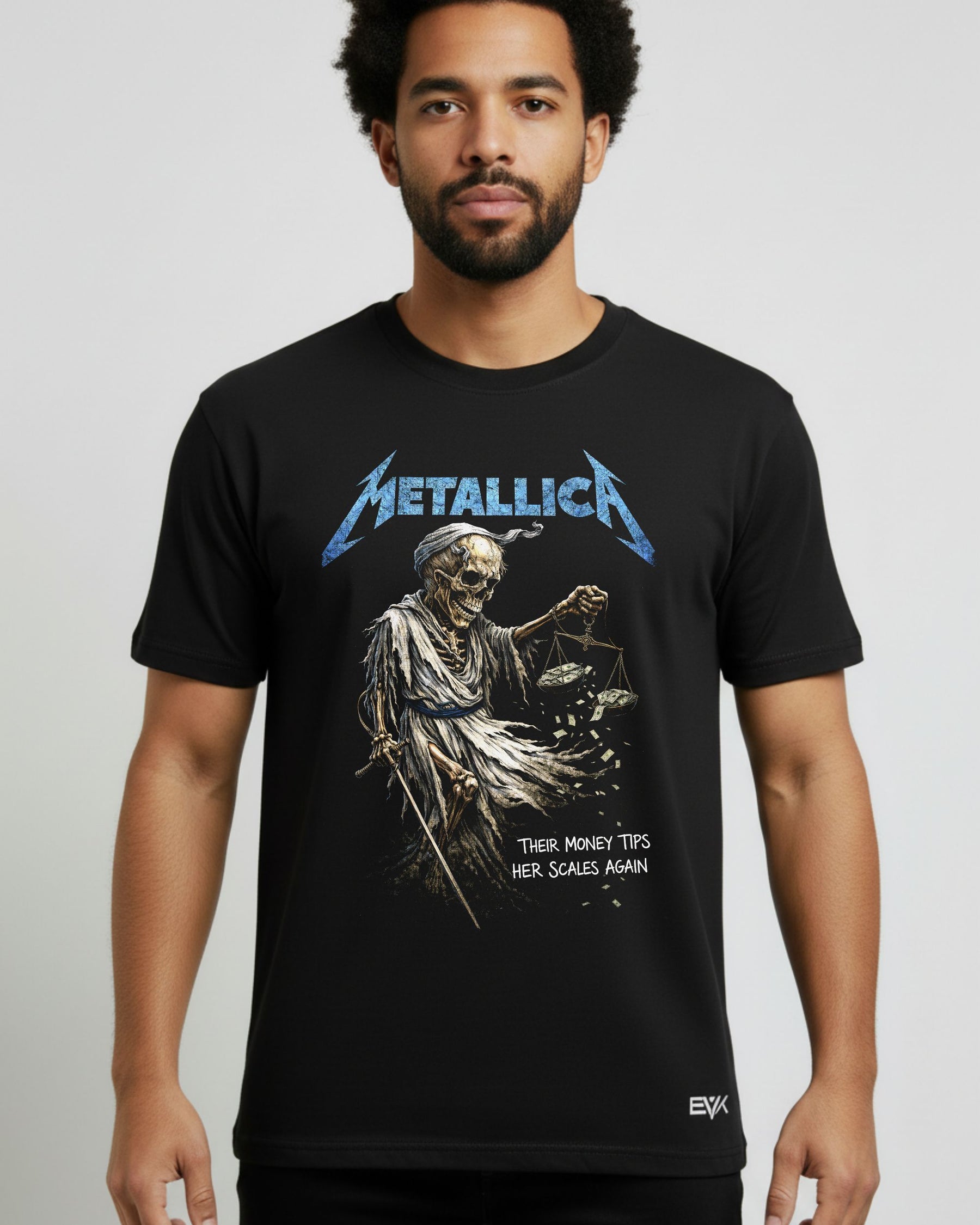 Camiseta Metallica – Their Money Tips Her Scales Again