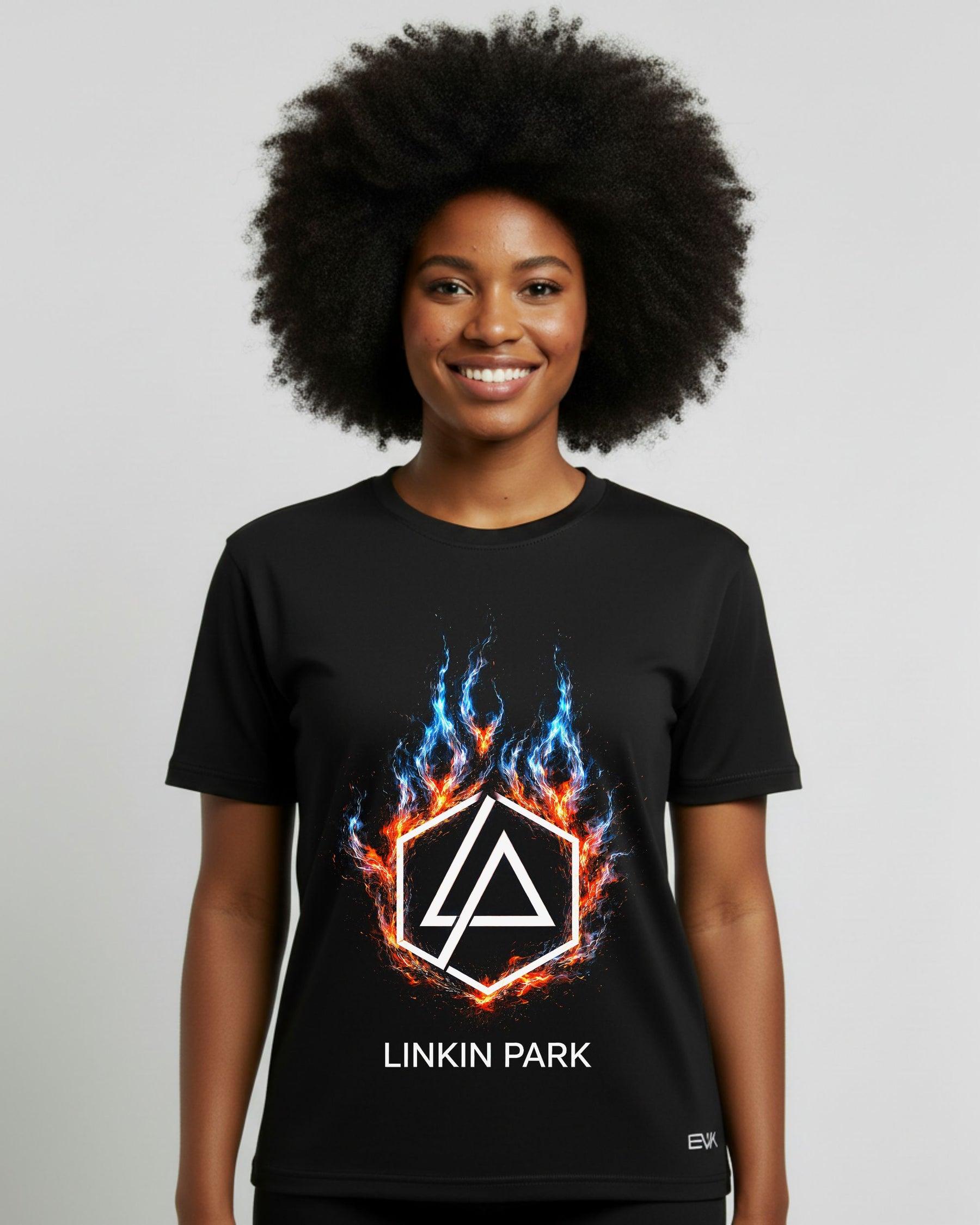 Camiseta Linkin Park – Logo Hexagon Fire