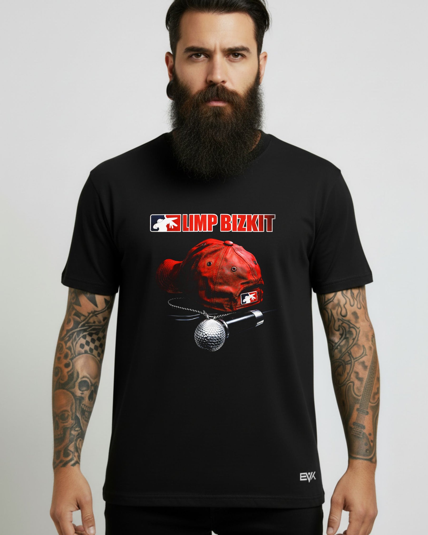Camiseta Limp Bizkit – Red Cap & Mic