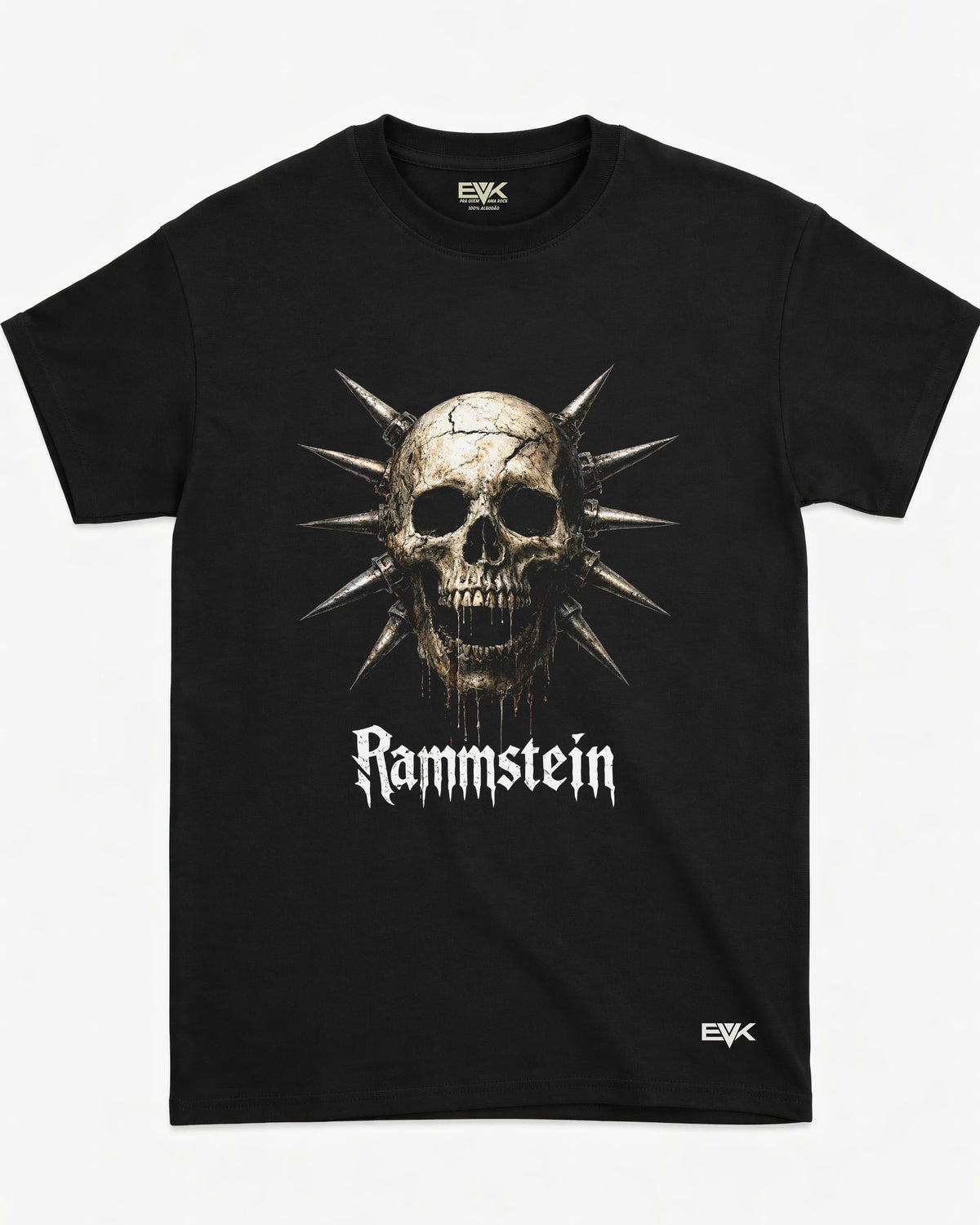 Camiseta Rammstein – Spiked Skull Logo