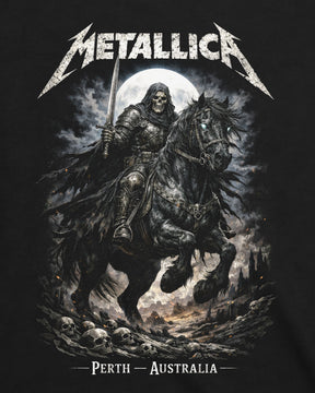 Camiseta Metallica – Cavaleiro da Morte – Poster Perth Australia