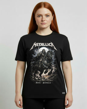 Camiseta Metallica – Cavaleiro da Morte – Poster Perth Australia