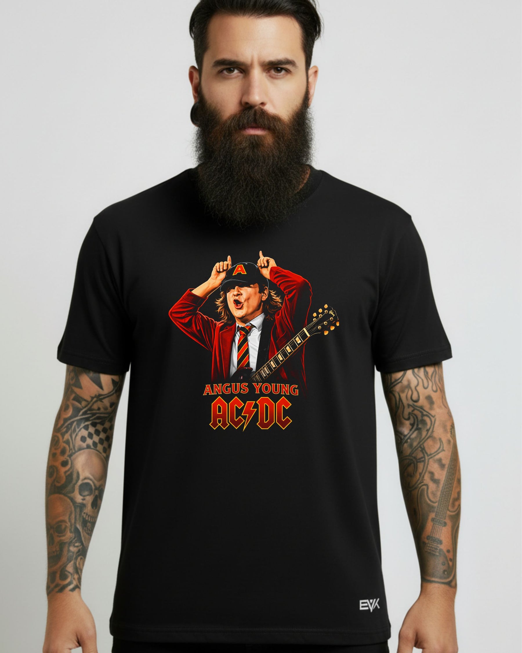 Camiseta AC/DC – Chifres Angus Young