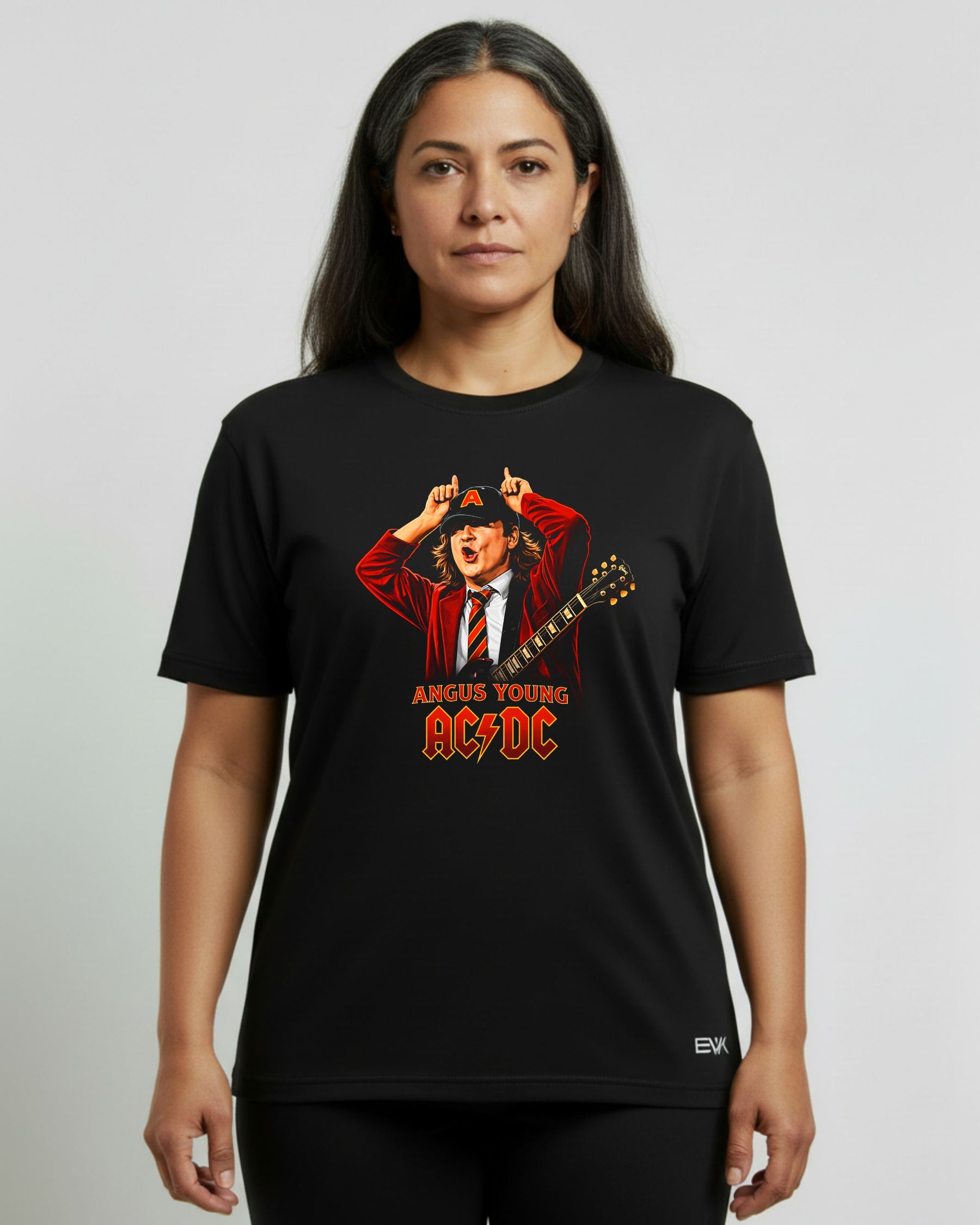 Camiseta AC/DC – Chifres Angus Young