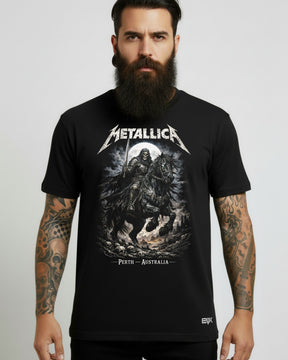 Camiseta Metallica – Cavaleiro da Morte – Poster Perth Australia