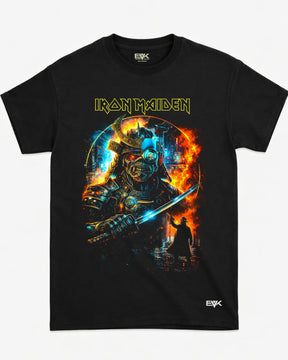Camiseta Iron Maiden – Cyberpunk Samurai Eddie