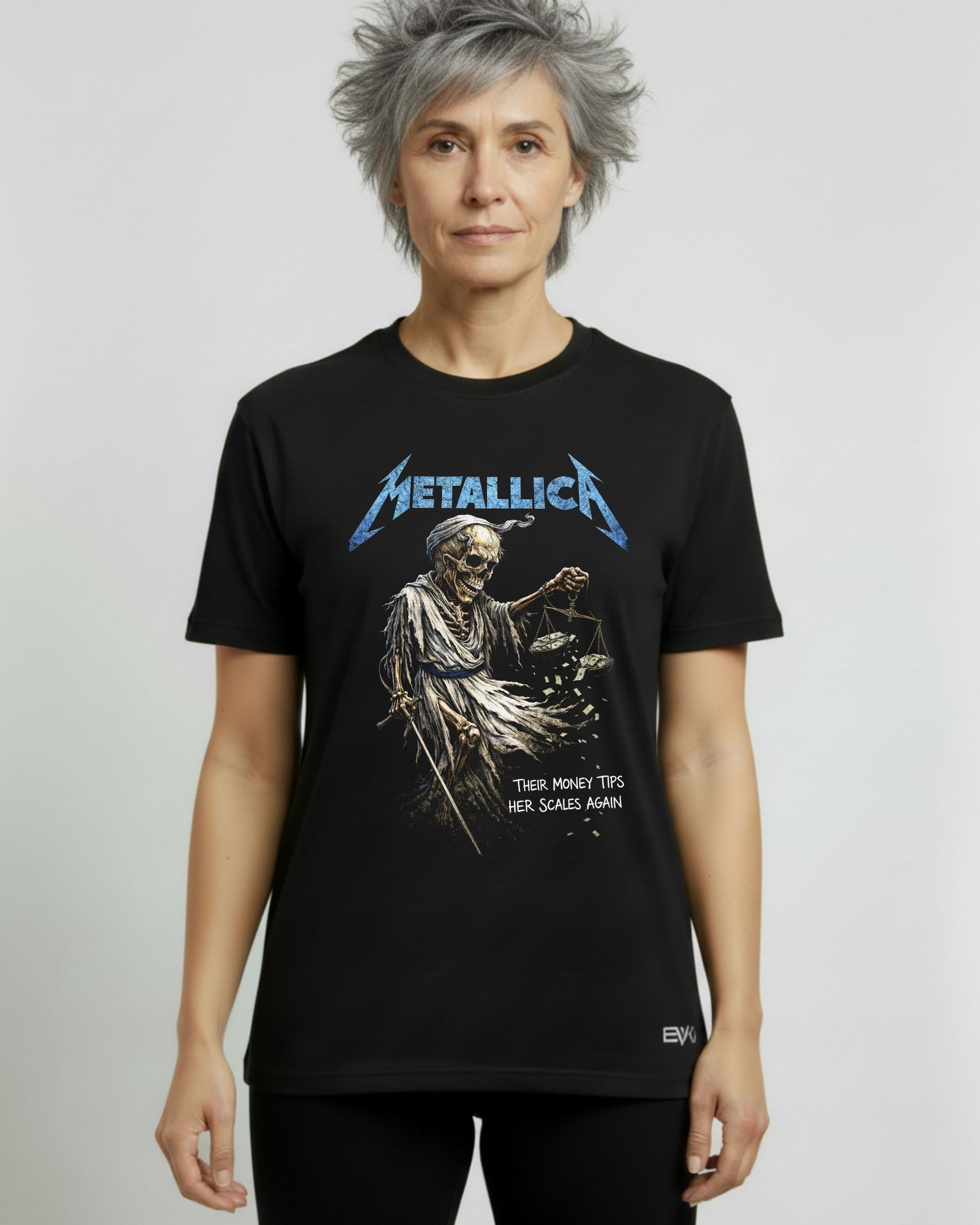 Camiseta Metallica – Their Money Tips Her Scales Again