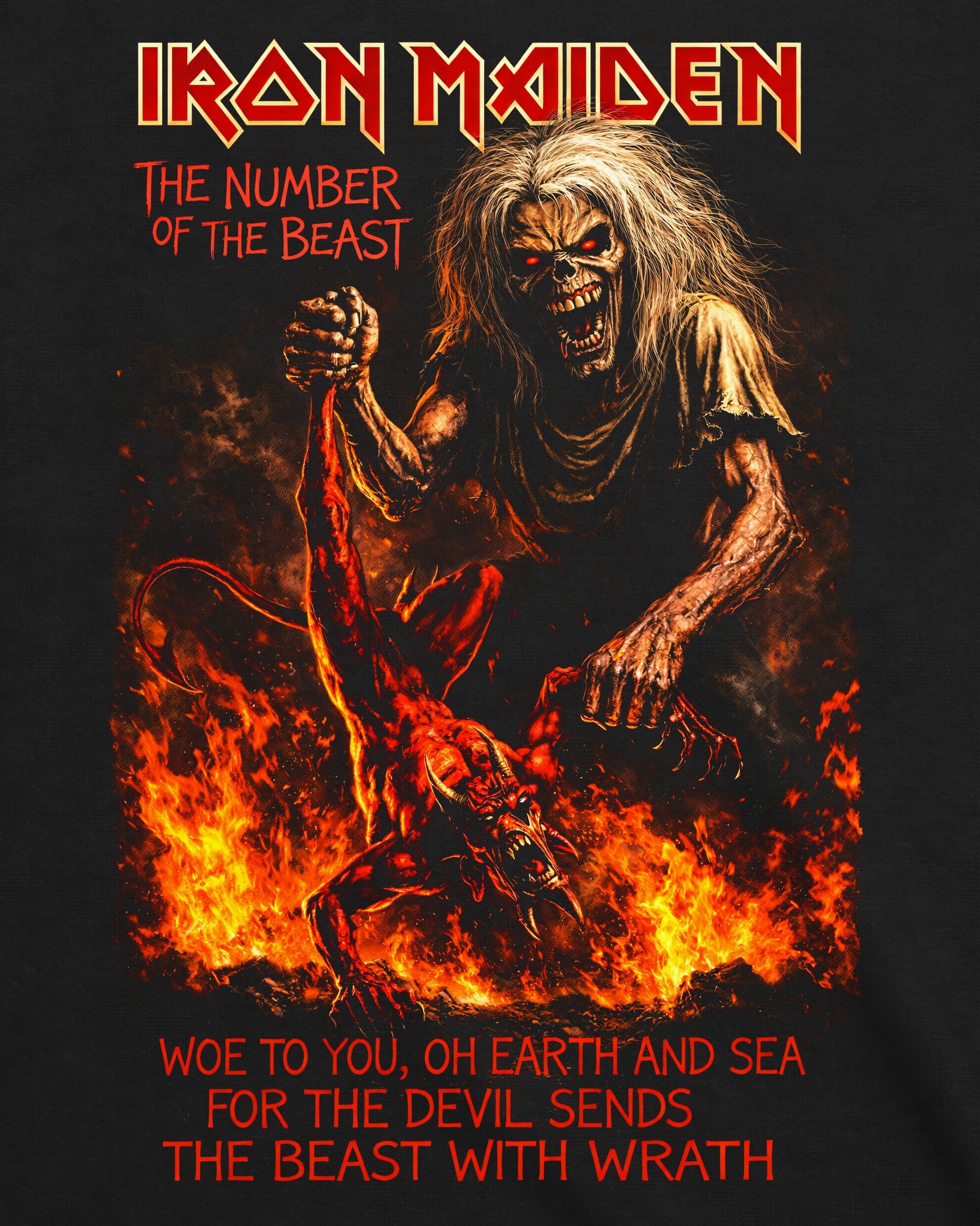 Camiseta Iron Maiden – The Number of the Beast