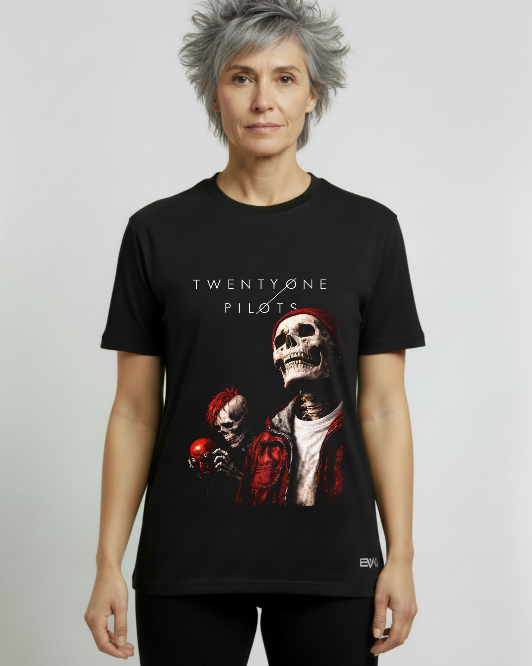 Camiseta Twenty One Pilots – Skull Art