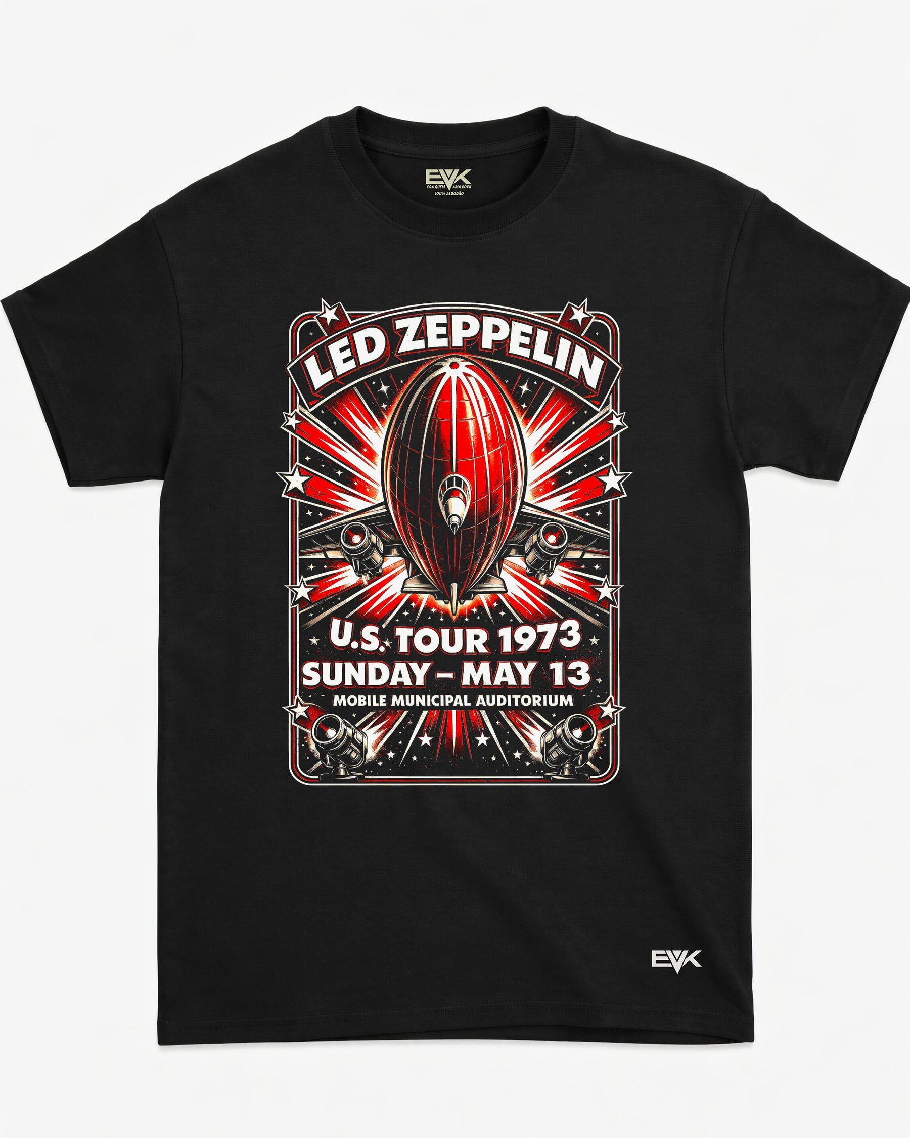 Camiseta Led Zeppelin – U.S. Tour 1973
