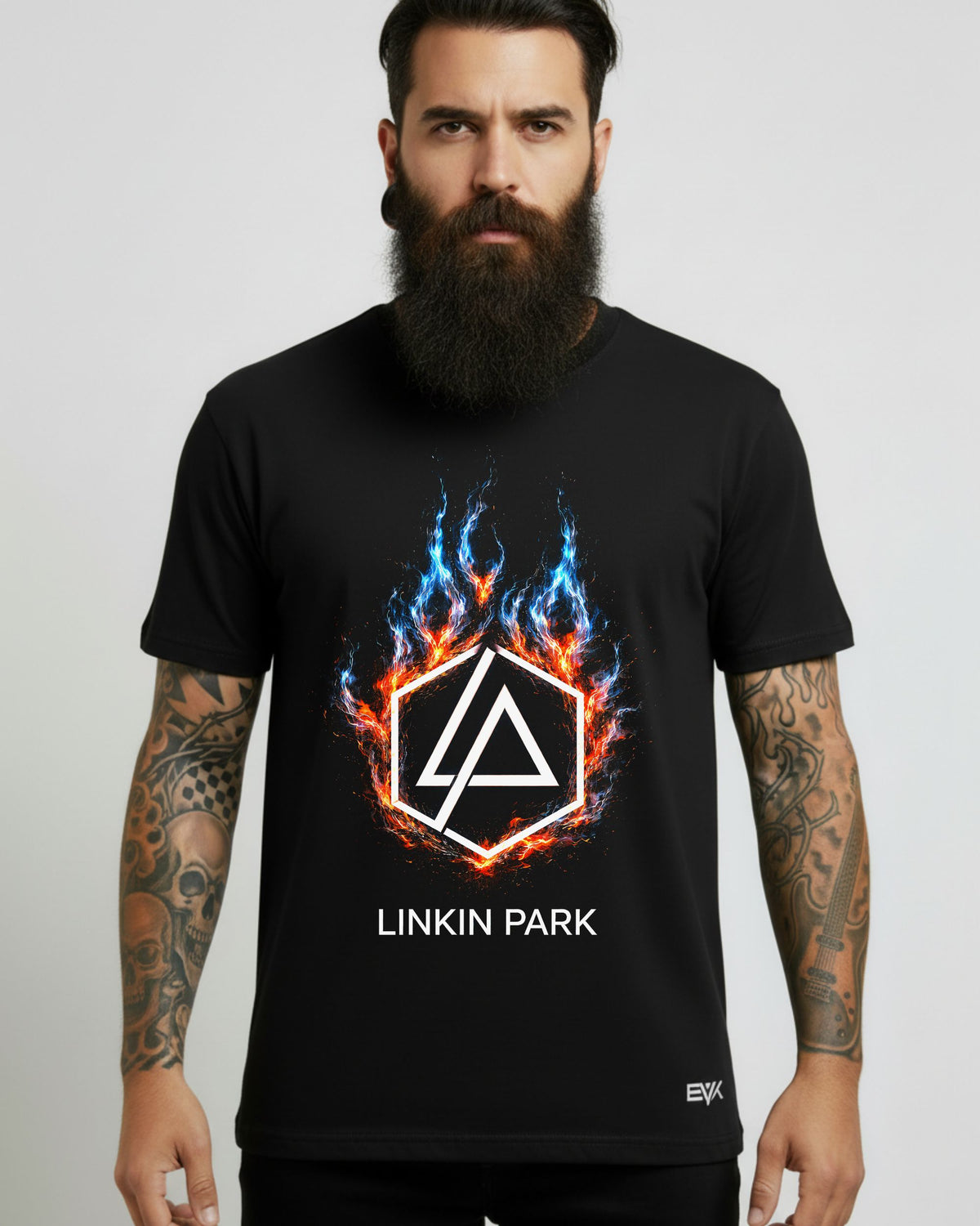 Camiseta Linkin Park – Logo Hexagon Fire