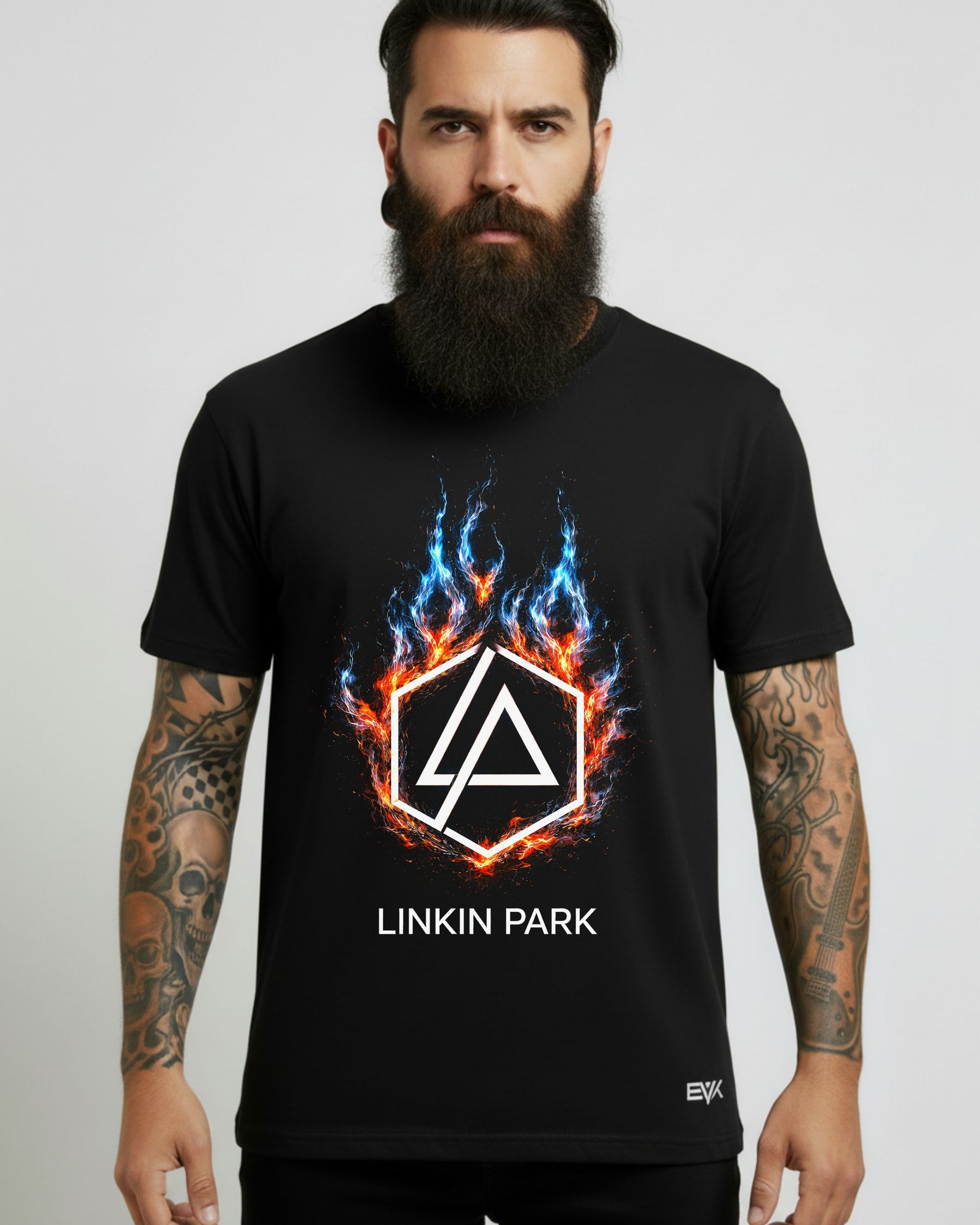 Camiseta Linkin Park – Logo Hexagon Fire