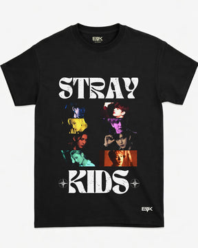 Camiseta Stray Kids – Vintage Collage